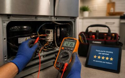 Read fridge repair service reviews before hiring a technician.